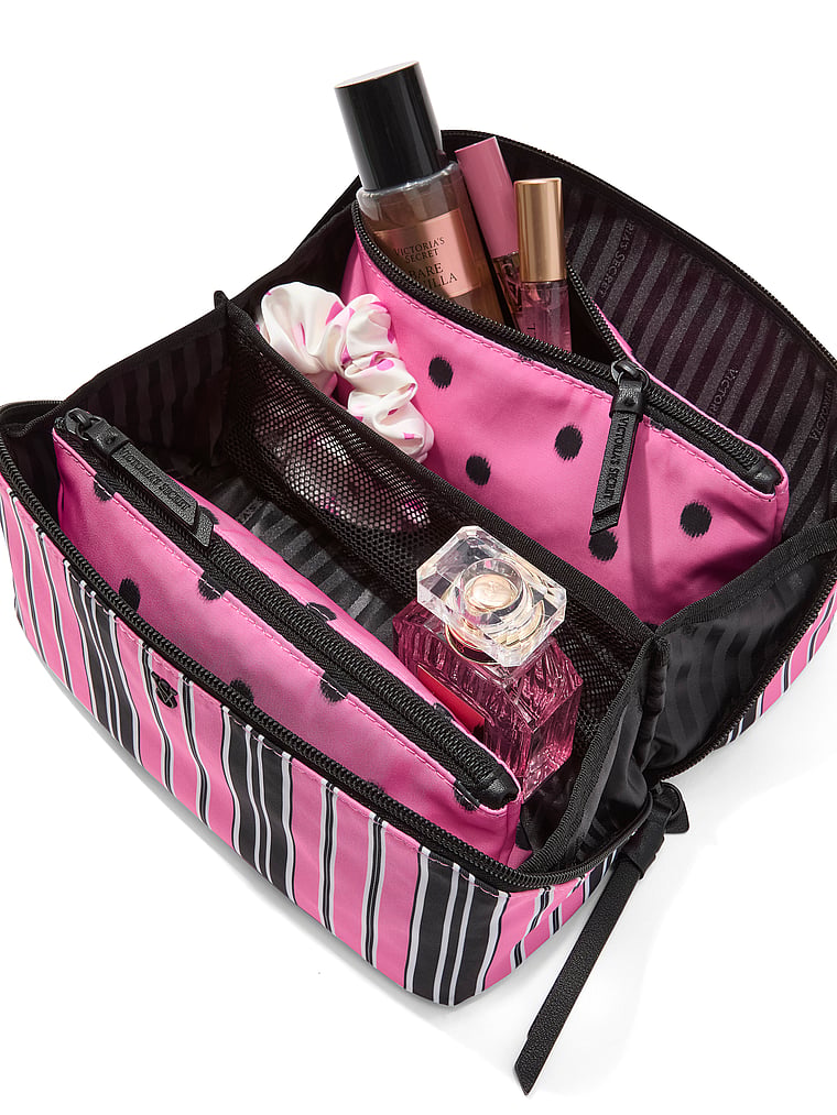 ayVICTORIA'S SECRET 化粧ポーチ　ピンク Buy 3-Piece Expandable Travel Makeup Bag, Print - Order Cosmetic