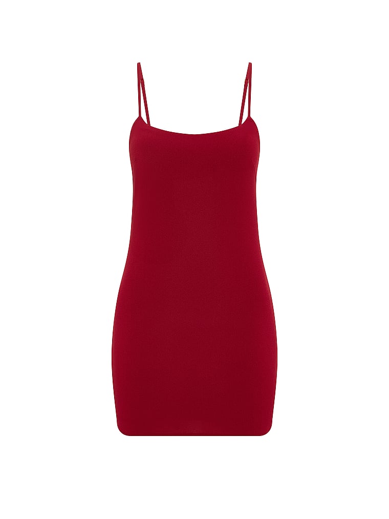 Victoria's Secret, Very Sexy Push-Up Short Slip Dress, Red Lacquer, offModelFront, 4 of 4