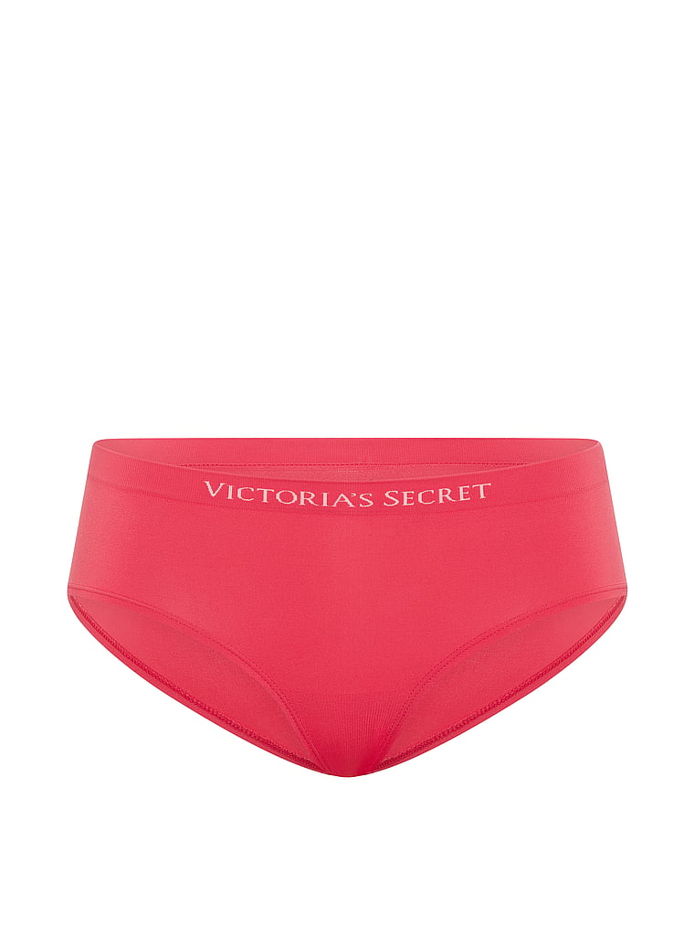 Victoria's Secret, Seamless Seamless Hiphugger Panty, Wild Watermelon, offModelFront, 3 of 3