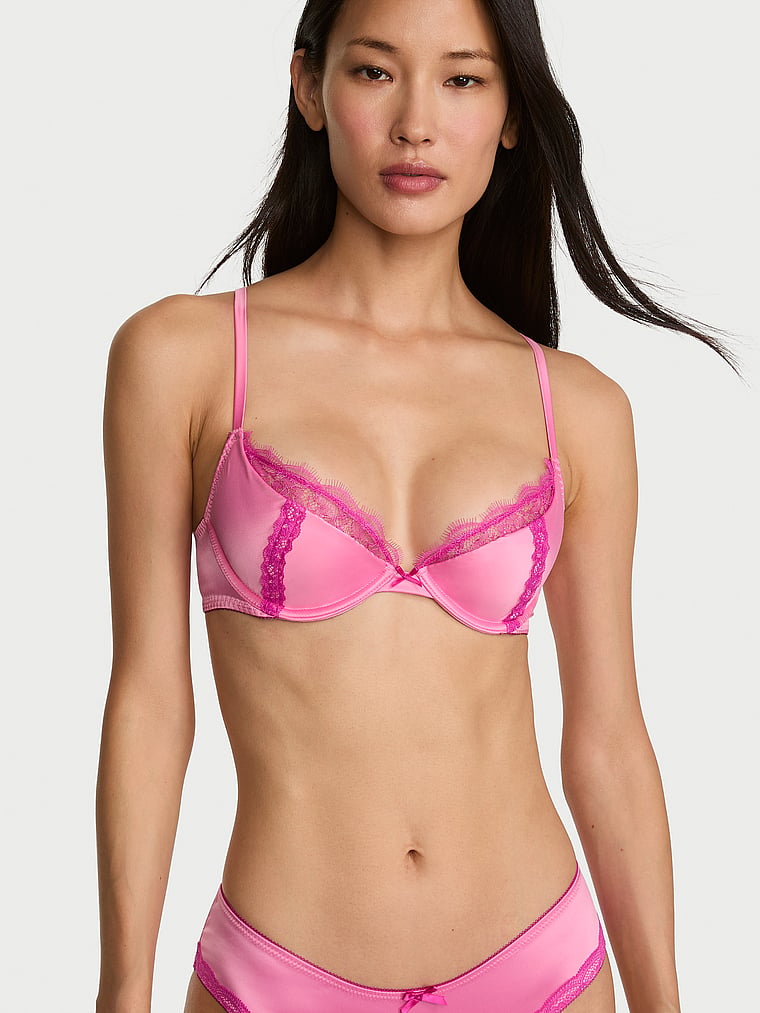 Бра деми Tease Sexy, мягкая чашка, на завязках, кружево — Victoria's Secret