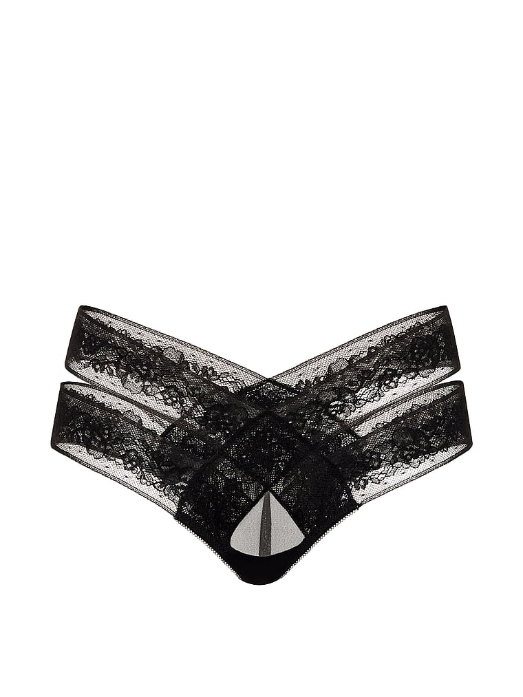 Strappy-Back Ring Hardware Cheeky Panty