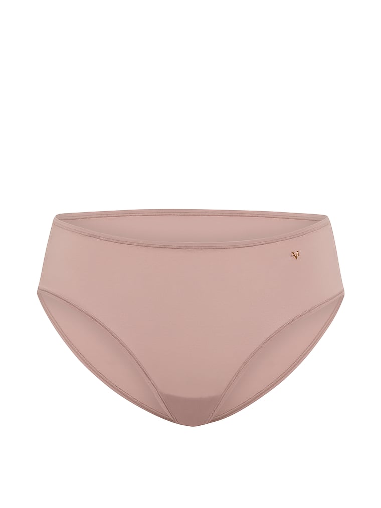 Victoria's Secret, Love Cloud Mid-Rise Bikini Panty, Talc, offModelFront, 3 of 3