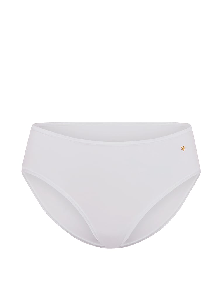 Victoria's Secret, Love Cloud Mid-Rise Bikini Panty, Vs White, offModelFront, 3 of 3