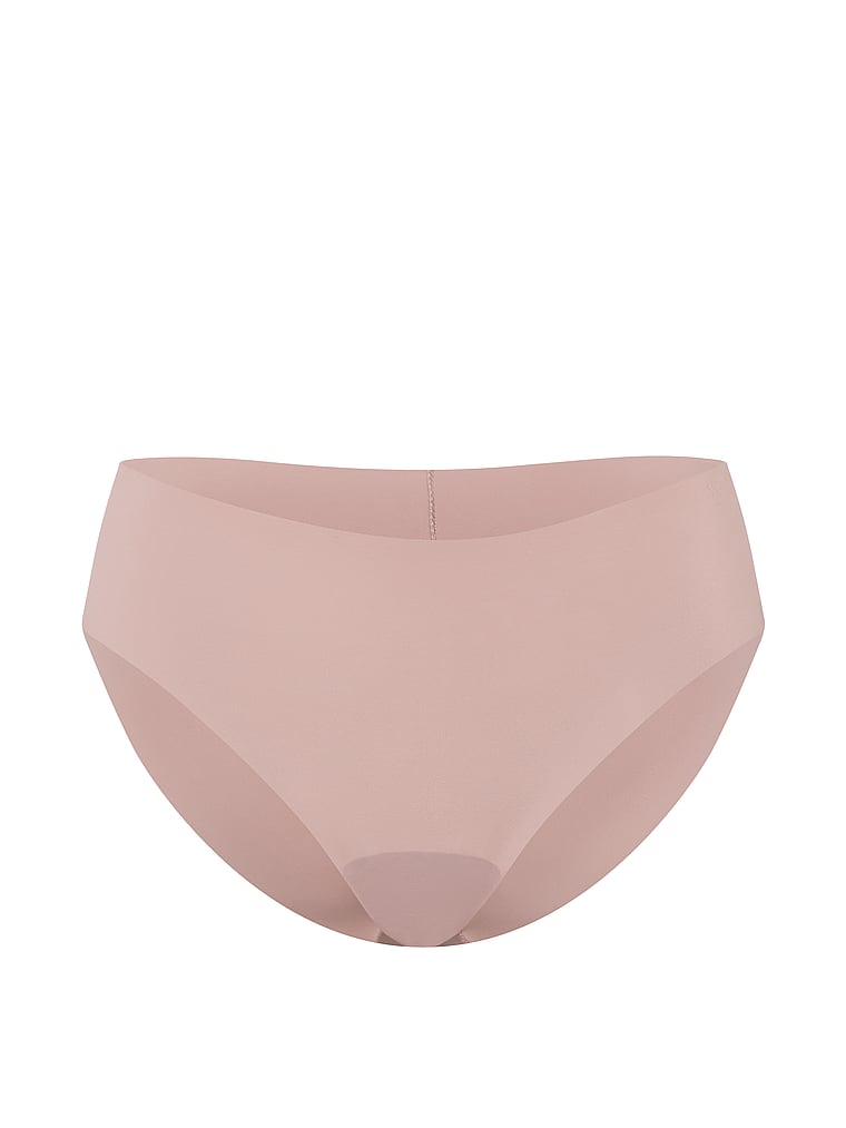 Victoria's Secret, No-Show No-Show Mid-Rise Bikini Panty, Talc, offModelFront, 3 of 3