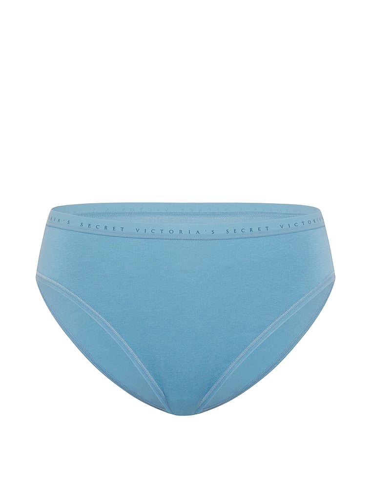Victoria's Secret, Victoria's Secret SoSoft™ Modal Ultra-Fine High-Leg Brief Panty, Bluebird, offModelFront, 3 of 3