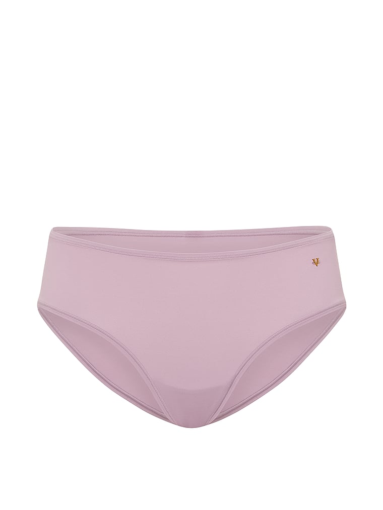 Victoria's Secret, Love Cloud Mid-Rise Bikini Panty, Deep Hyacinth, offModelFront, 3 of 3
