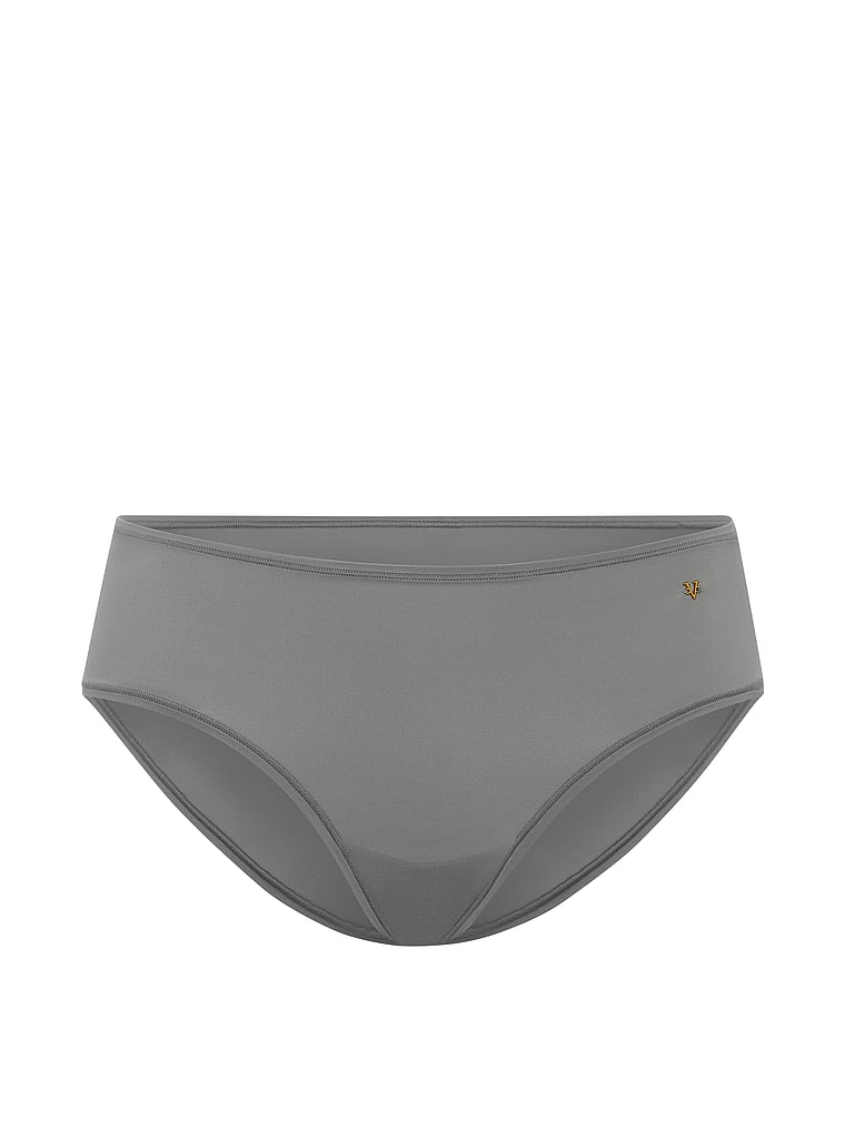 Victoria's Secret, Love Cloud Mid-Rise Bikini Panty, Steel Grey, offModelFront, 3 of 3