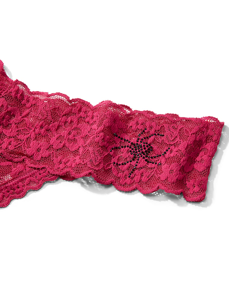 Lace Lace-Up Thong Panty