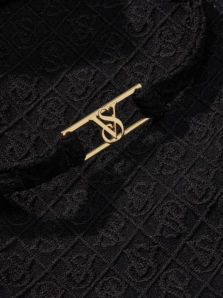 Victoria's Secret, Victoria's Secret Swim Side-Strap Bikini Bottom, Pure Black, detail, 4 of 4