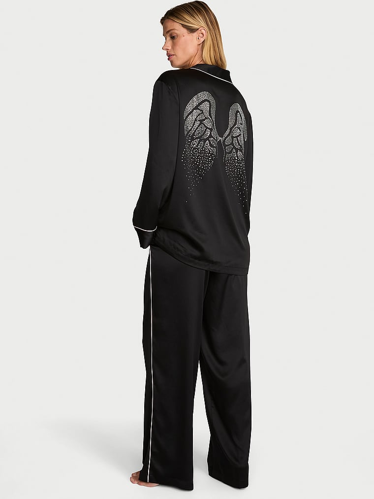 Signature Satin Luxe Long Pajama Set