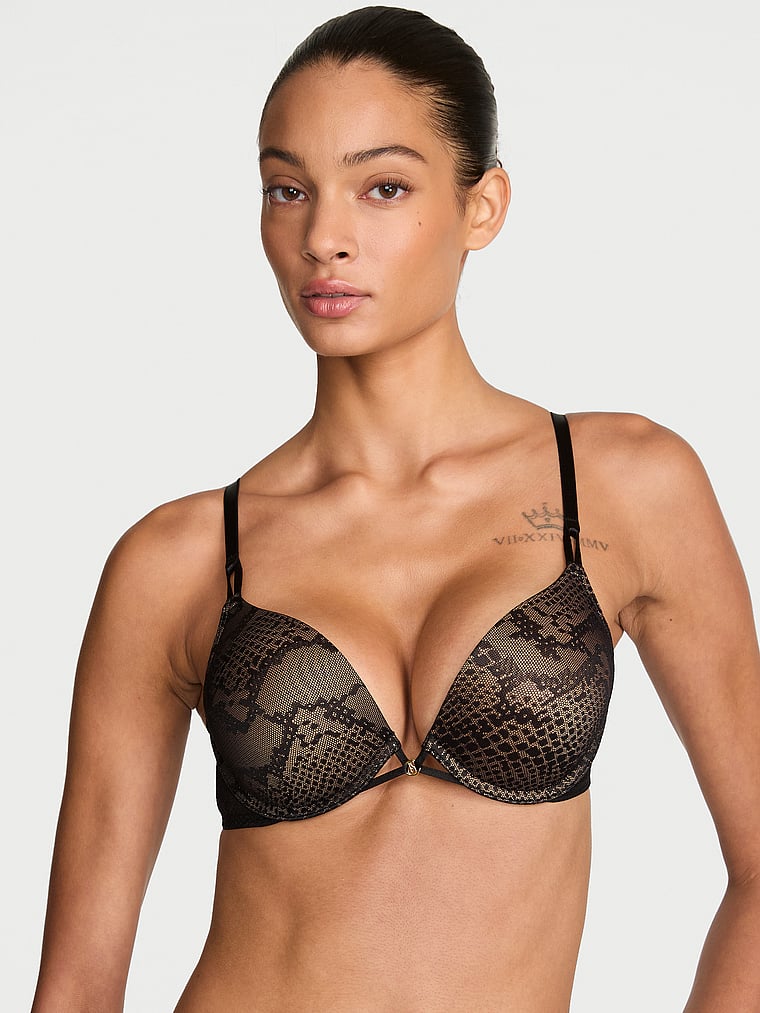 Bombshell Add-2-Cups Viper Lace Push-Up Bra