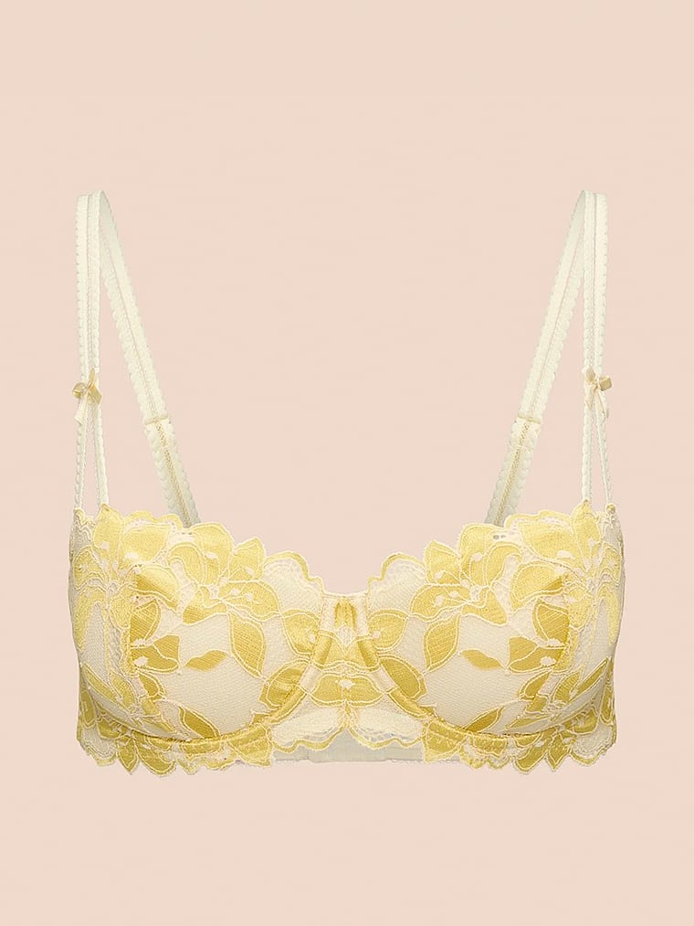 Victoria's Secret, Adore Me Mellody Balconette Bra, Rutabaga, offModelFront, 3 of 3