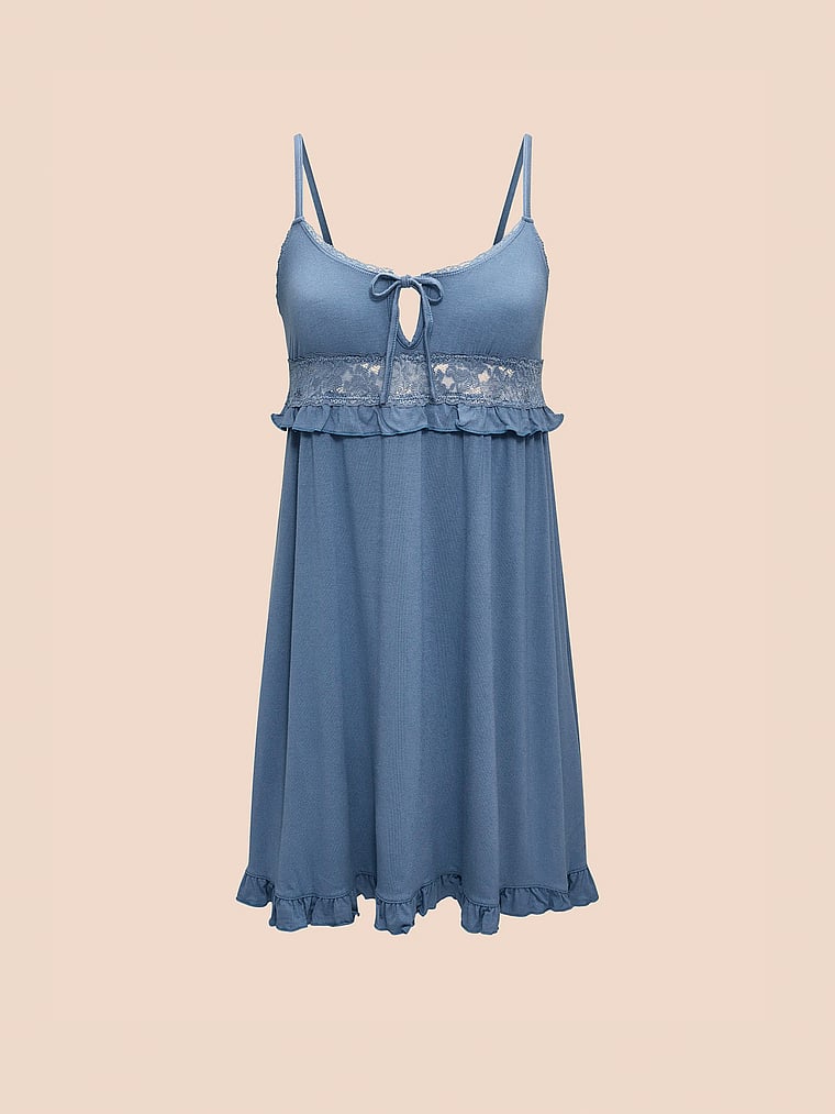 Victoria's Secret, Adore Me Liza Slip, Moonlight Blue, detail, 3 of 3