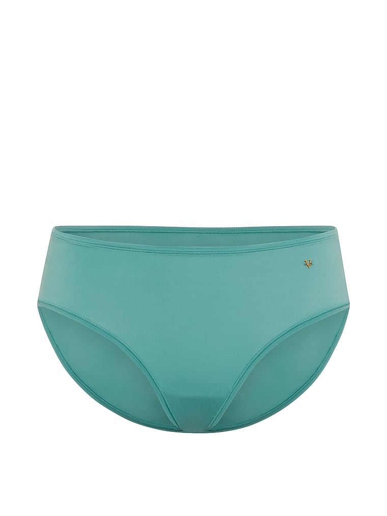 Victoria's Secret, Love Cloud Mid-Rise Bikini Panty, Gentle Green, offModelFront, 3 of 3