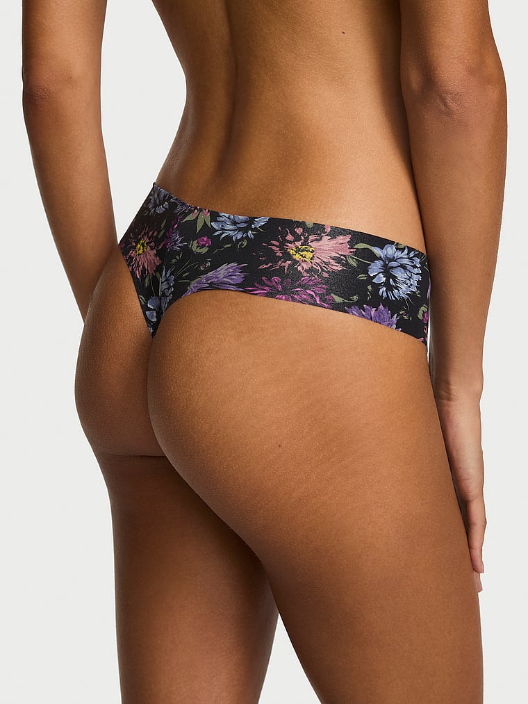 Victoria's Secret, No-Show No-Show Thong Panty, Print, onModelBack, 2 of 3
