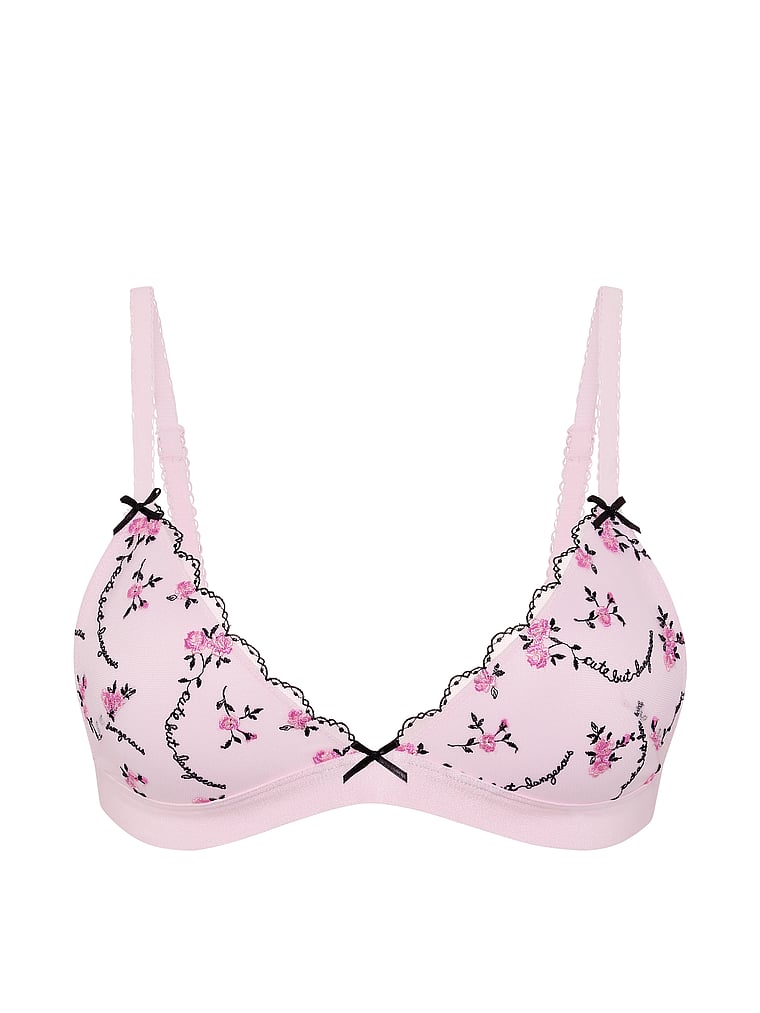 PINK PINK Wink™ Push-Up Triangle Bralette, Pink Tulip, offModelFront, 3 of 3