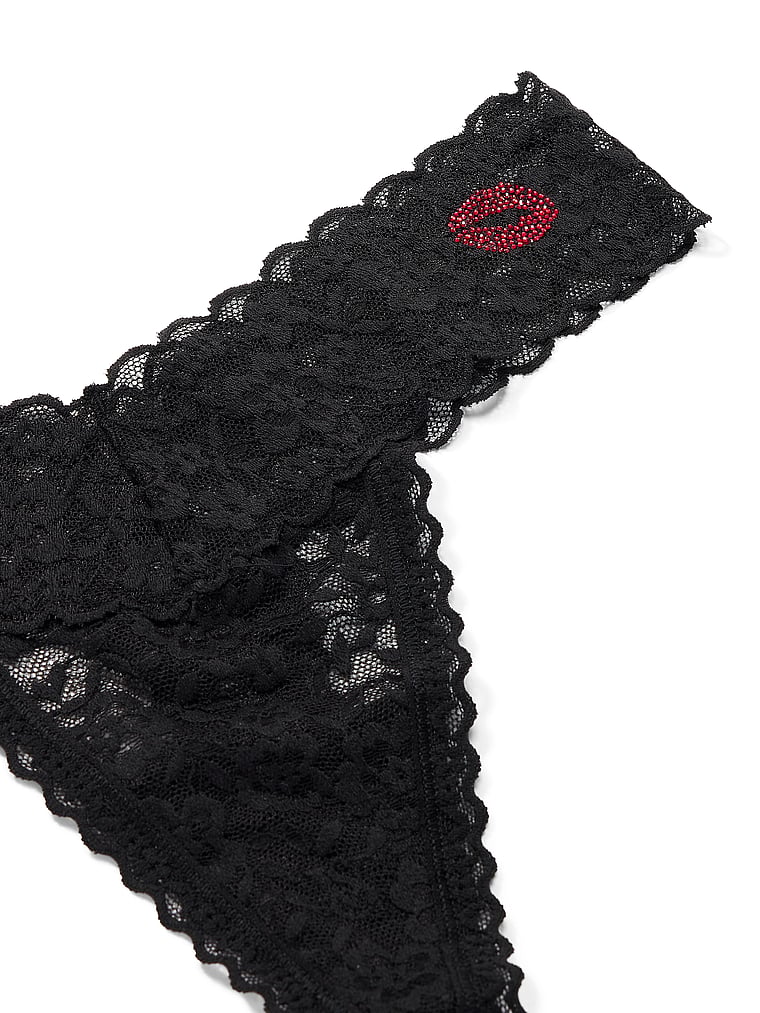 Lace Keyhole Thong Panty