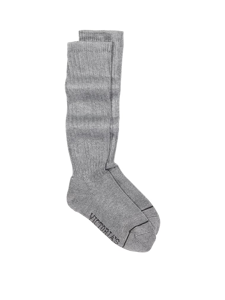 Victoria's Secret, Victoria's Secret Slouchy Sleep Socks, onModelFront, 1 of 2