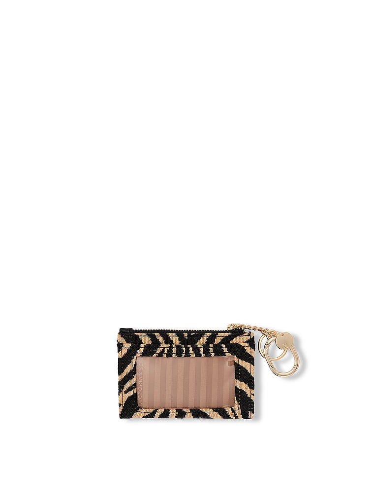Victoria's Secret, Victoria's Secret Foldover Card Case Keychain, Tiger, detail, 3 of 3