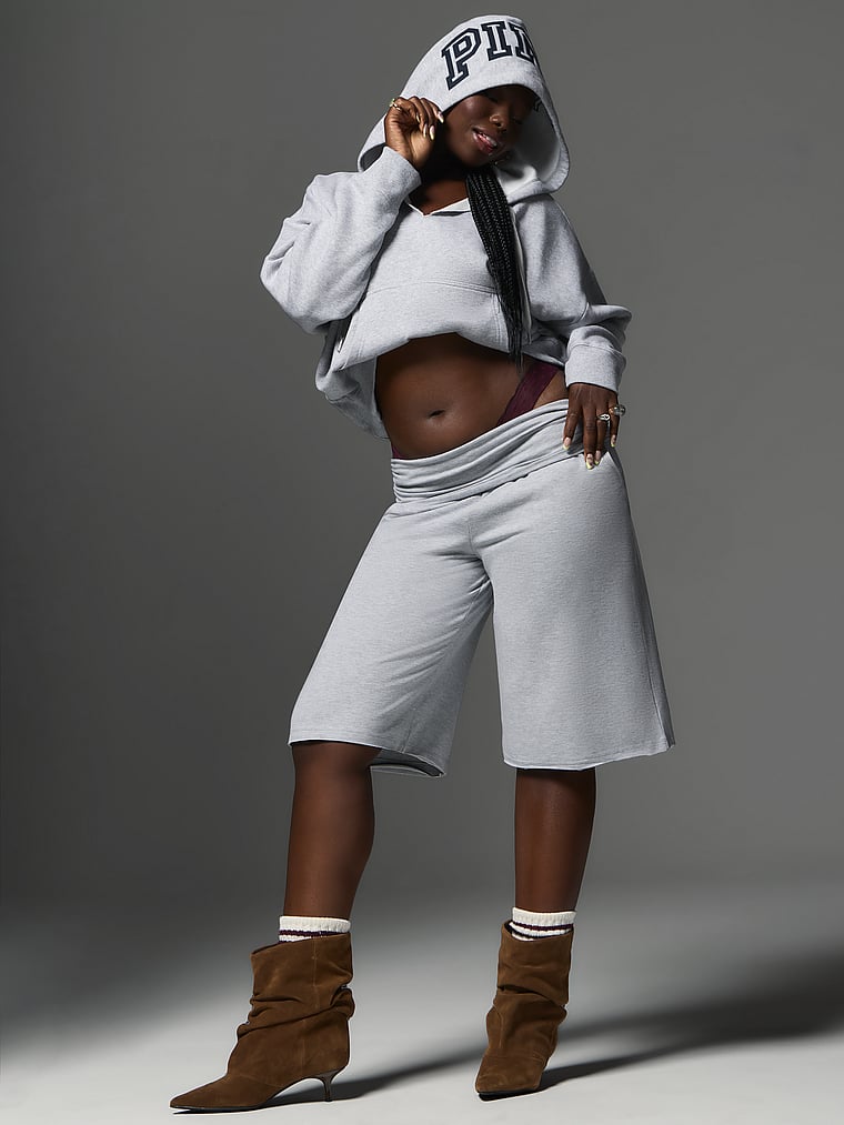 All-Day Cotton™ Foldover Long Shorts