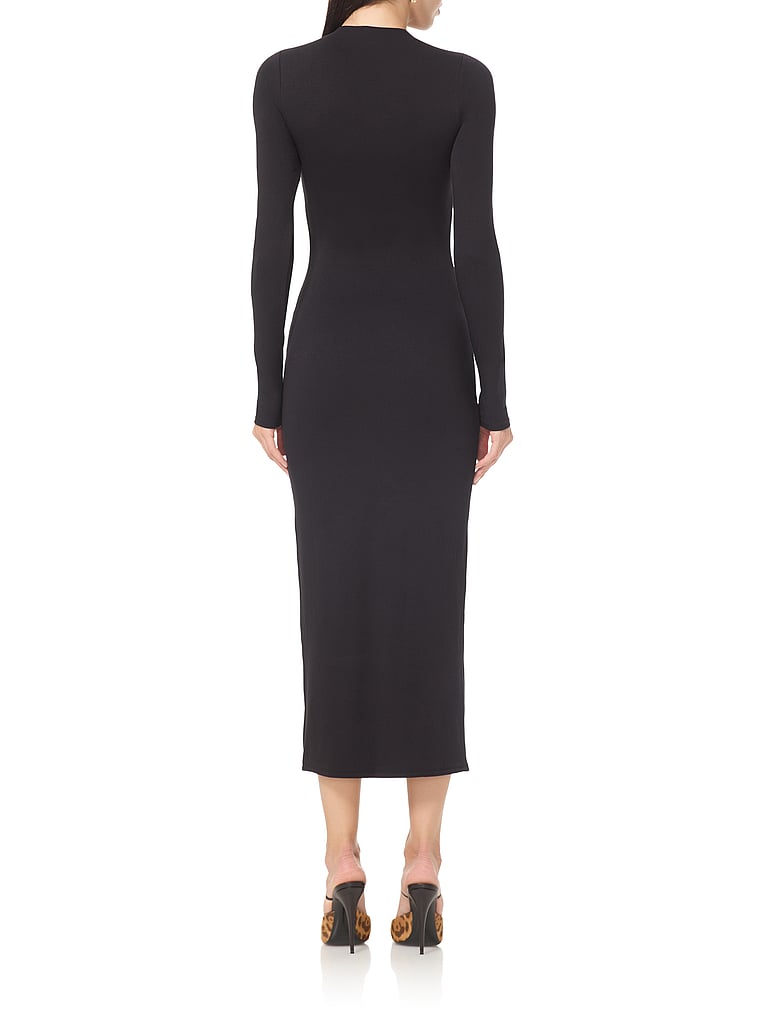 Victoria's Secret, AFRM Juniper Dress, Noir, onModelBack, 2 of 3