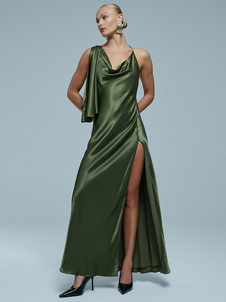 Anastasia Satin Maxi Dress