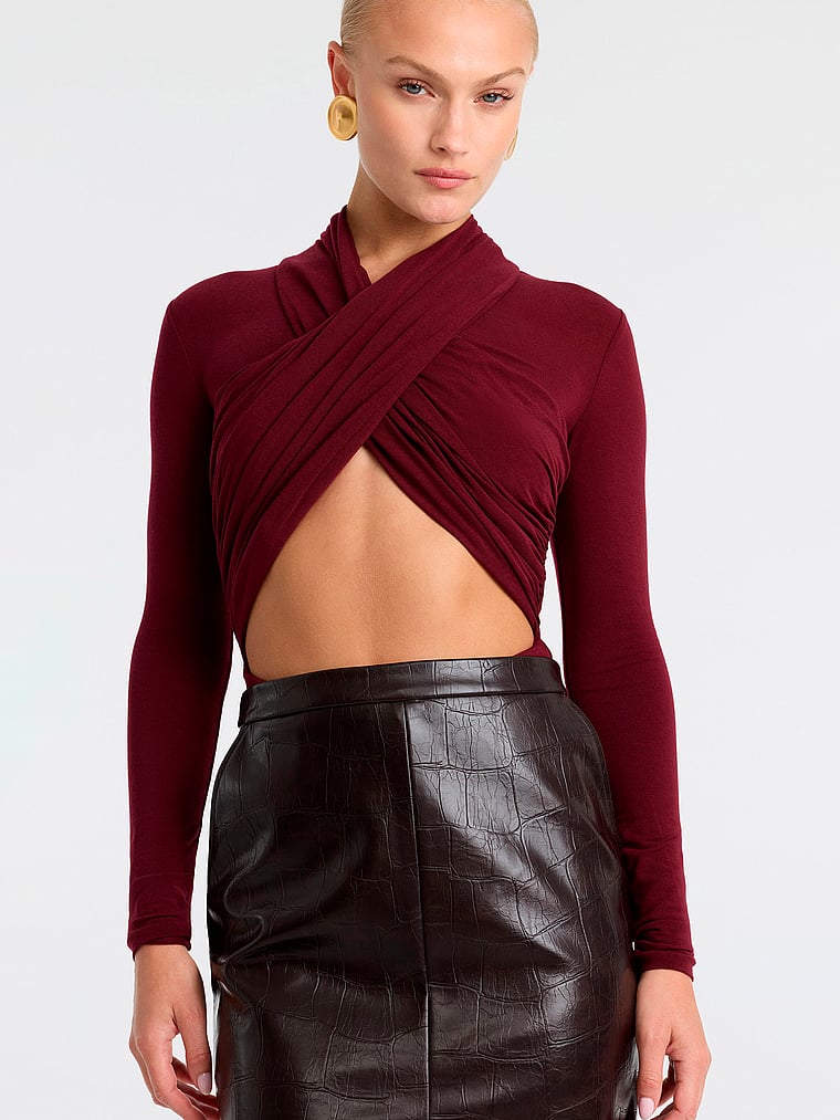 Aliyah Jersey Wrap Bodysuit