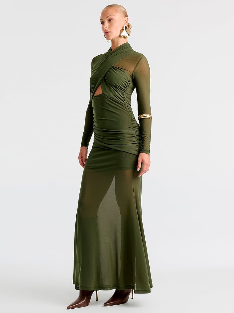Veria Sport Mesh Maxi Dress