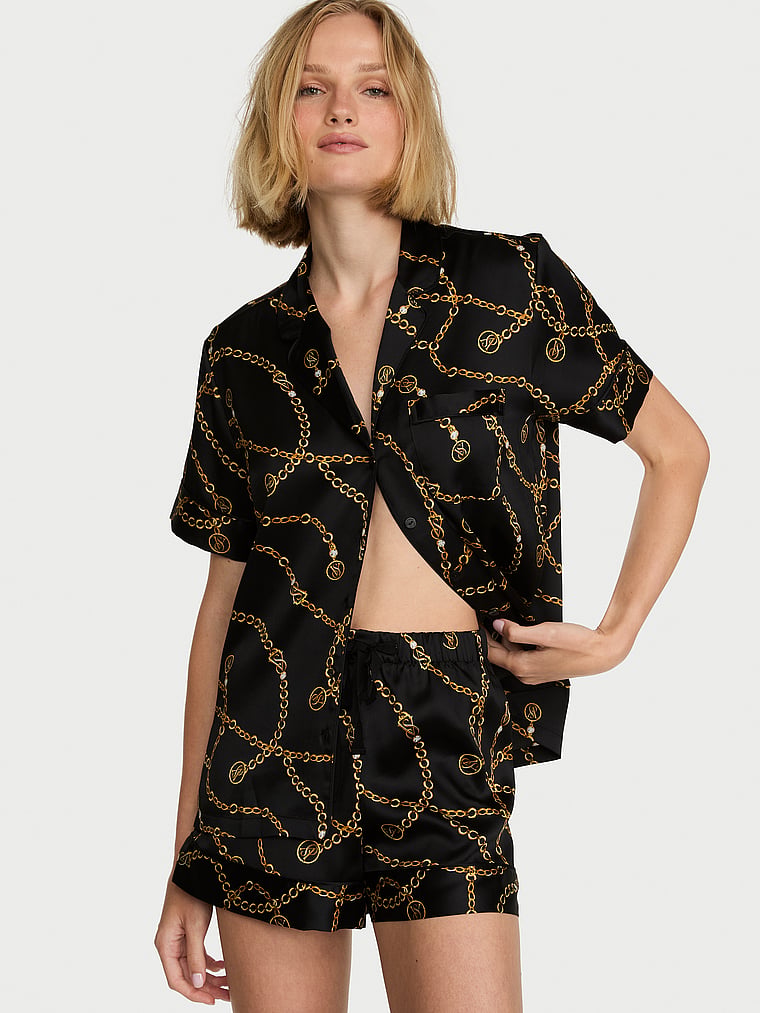 Signature Satin Short Pajama Set