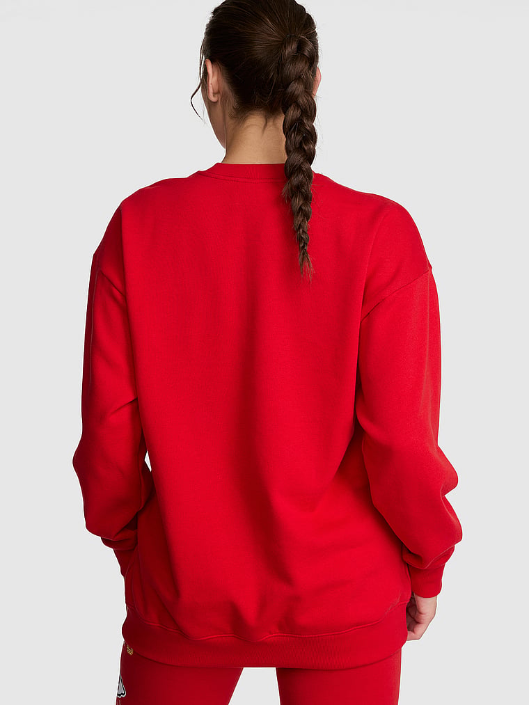 NFL Collection Campus Fleece™ Bling Crew Sweatshirt, onModelBack, 2 of 3