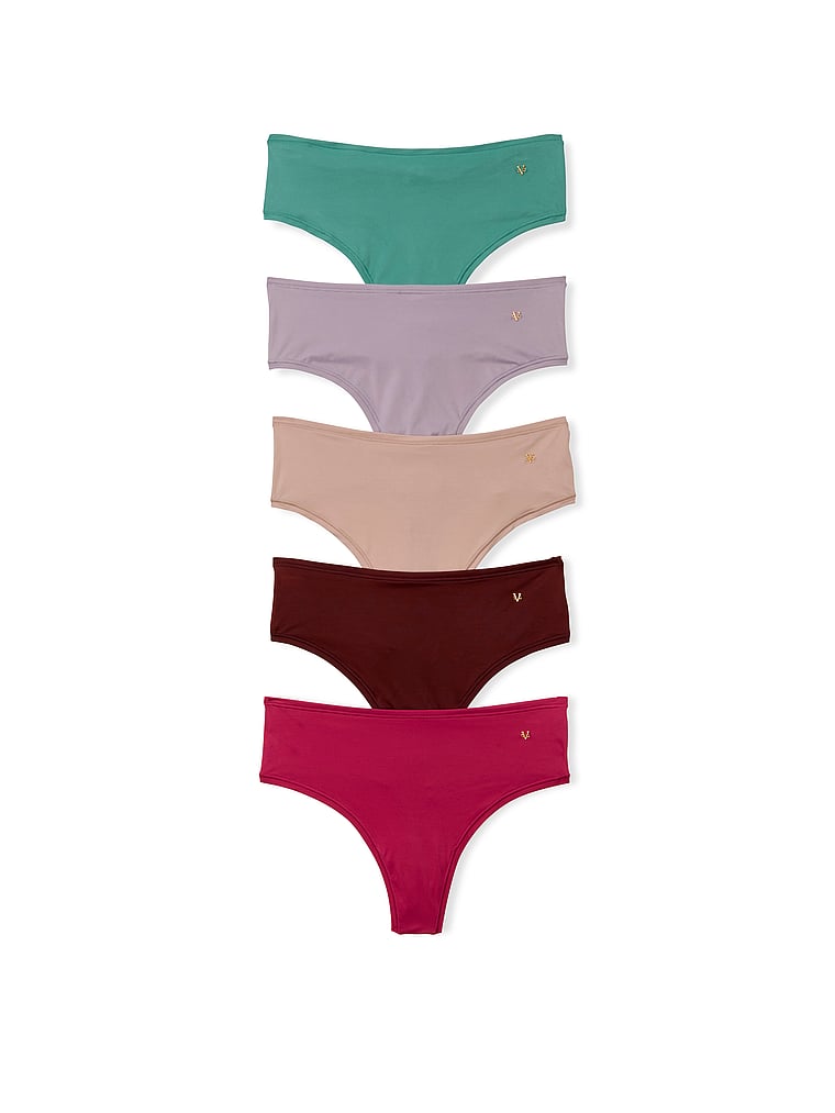 5-Pack Love Cloud Mid-Rise Thong Panties