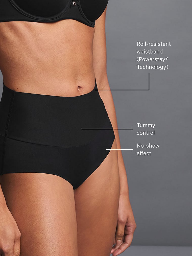 Victoria's Secret, VS x Leonisa High-Waist Shaper Brief, Black, alternate, 5 of 5