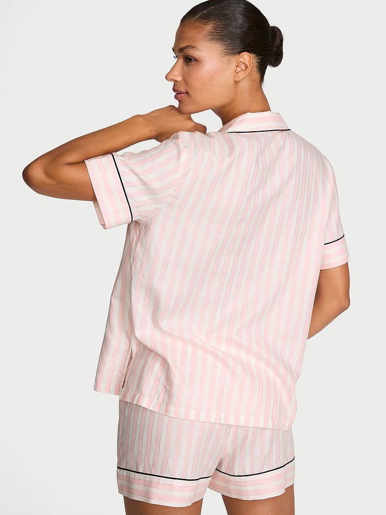 Flannel Short Pajama Set