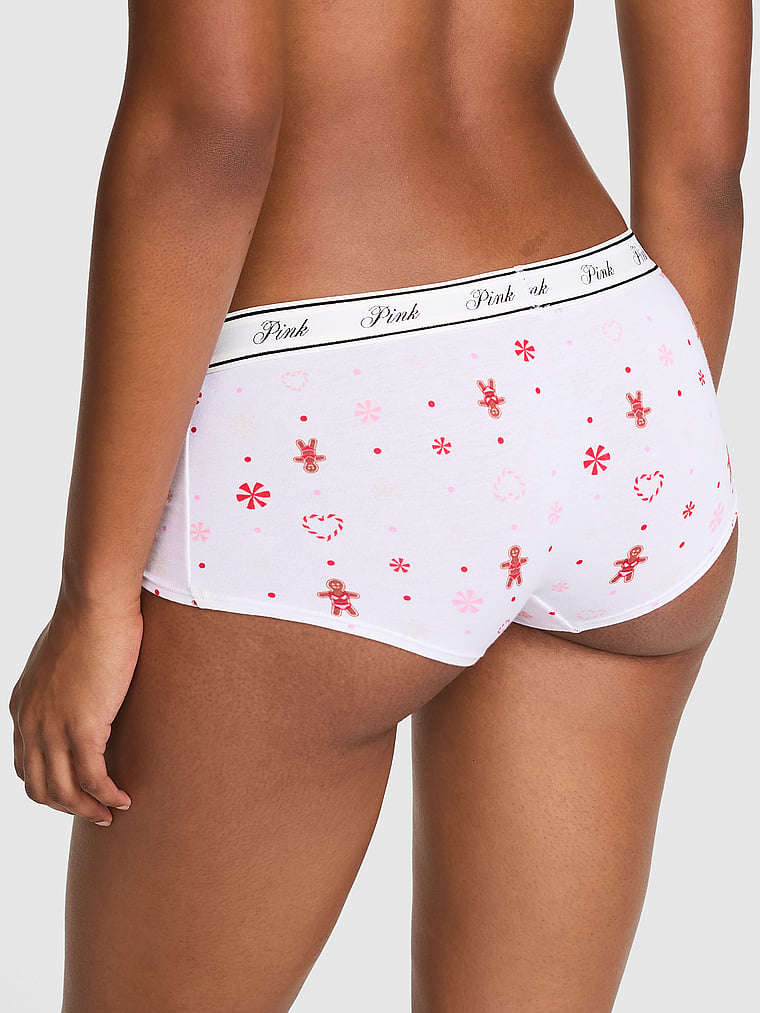 PINK Lacie Logo Boyshort Panty, Print, onModelBack, 2 of 3