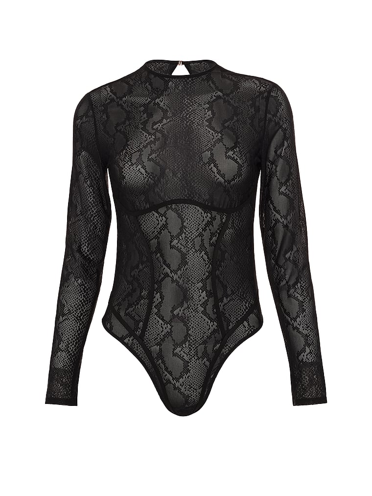 Viper Lace Long-Sleeve Bodysuit