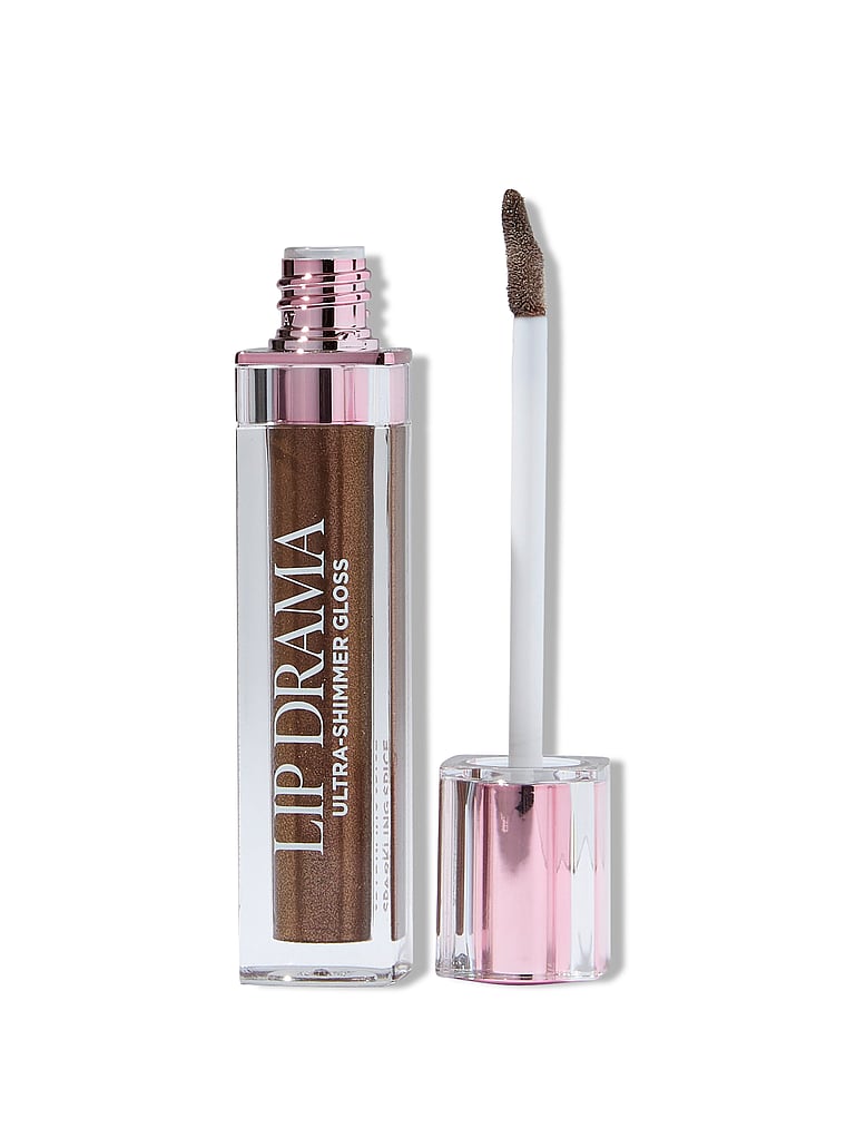 Victoria's Secret, Bombshell Shine Bombshell Shine Lip Drama Ultra-Shimmer Gloss, Sparkling Spice, onModelFront, 1 of 2