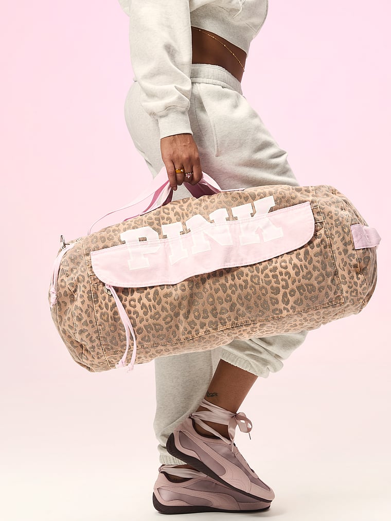 Canvas Rolled Duﬄe Bag