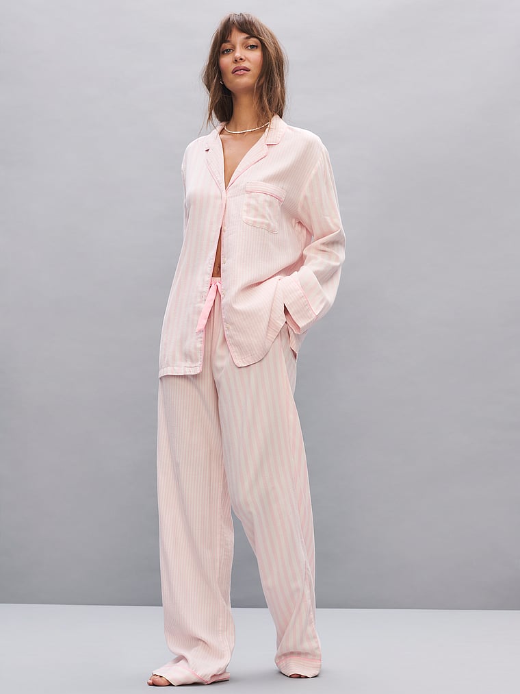 Flannel Long Pajama Set