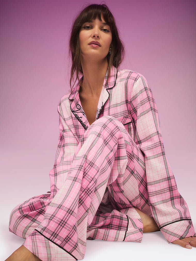 Flannel Long Pajama Set