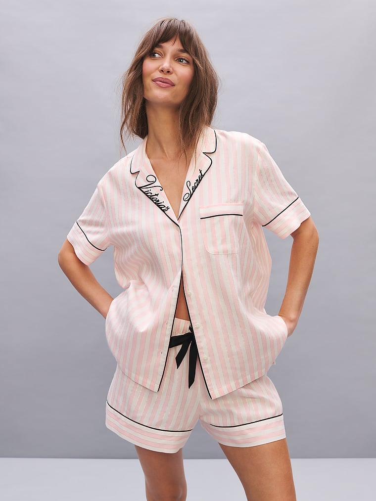 Flannel Short Pajama Set