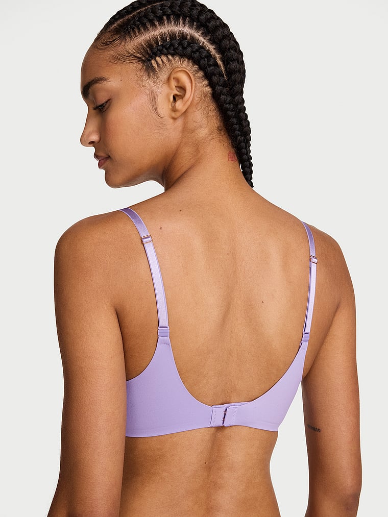 Victoria's Secret, Love Cloud Smooth Lightly Lined Plunge Demi Bra, onModelBack, 2 of 3