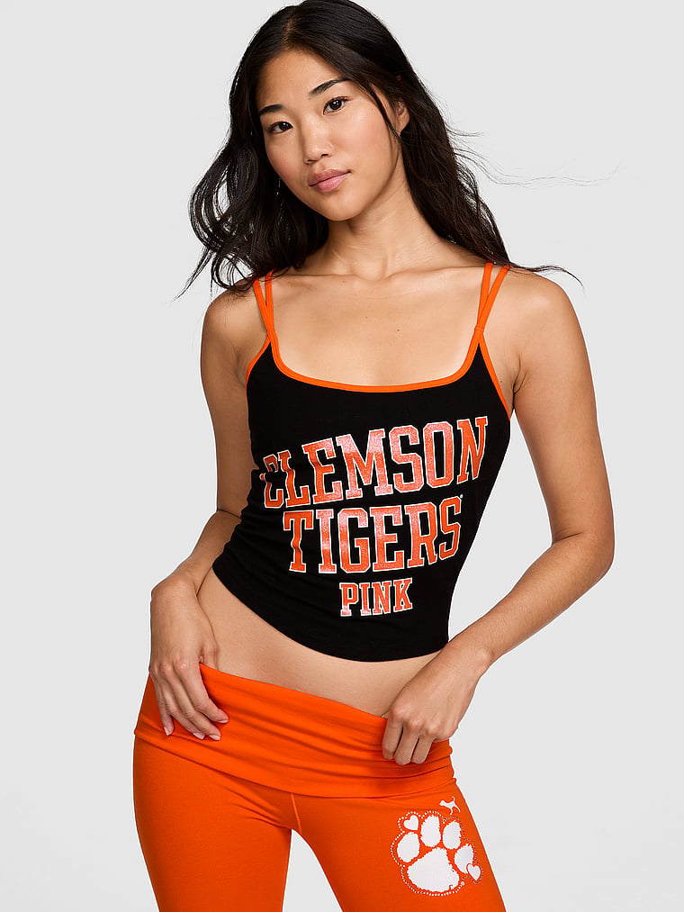 All-Day Cotton™ Bling Strappy Tank Top