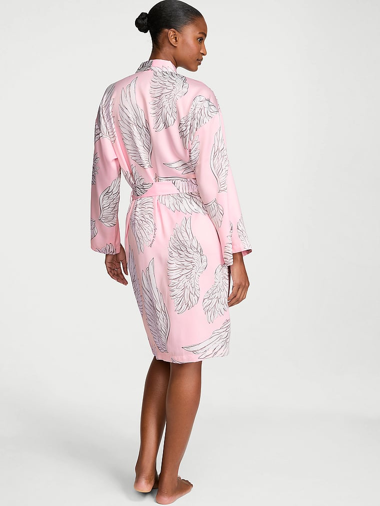 Signature Satin Midi Robe