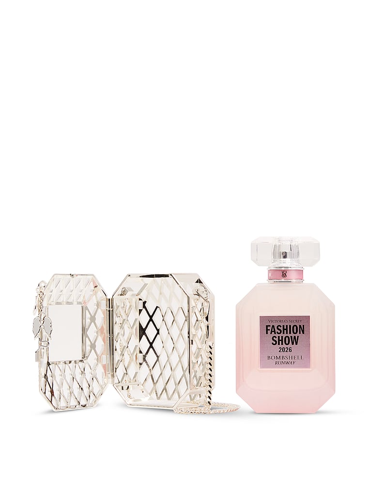 Victoria's Secret, Fine Fragrance Bombshell Runway Ft. Limited-Edition Swarovski® Crystal-Embellished Accessory 3.4 oz, Bombshell, offModelFront, 3 of 5