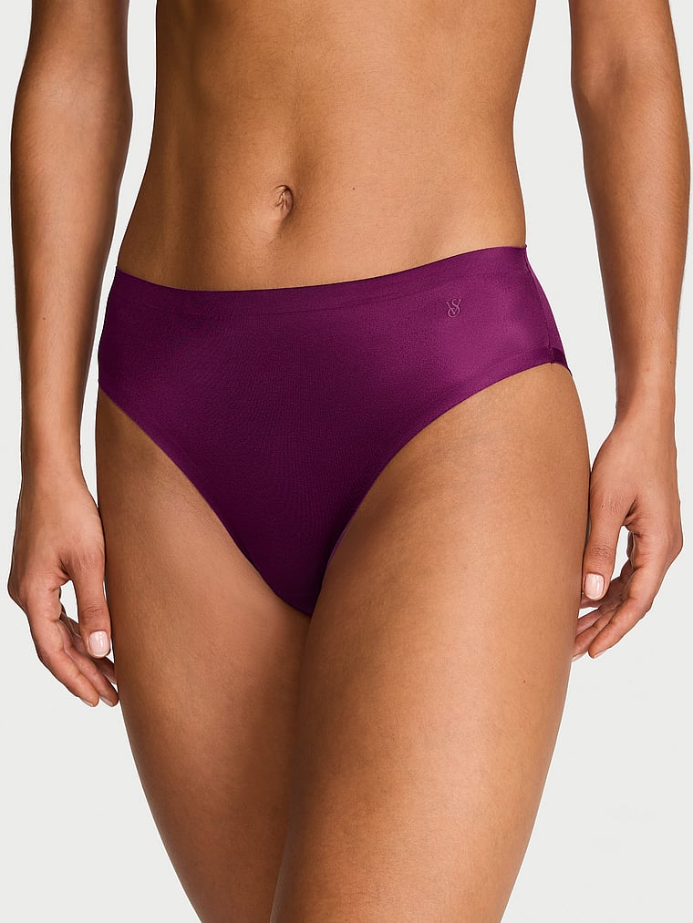No-Show High-Shine Mid-Rise Bikini Panty