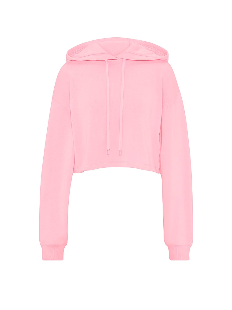 Victoria's Secret, Angel Essentials VSFS '26 Vintage Fleece Hoodie, Victoria Pink, offModelFront, 4 of 5