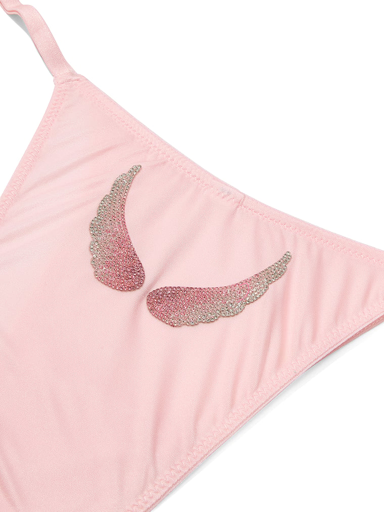 Victoria's Secret, Very Sexy Shine Strap Brazilian Panty, Pretty Blossom, detail, 5 of 5