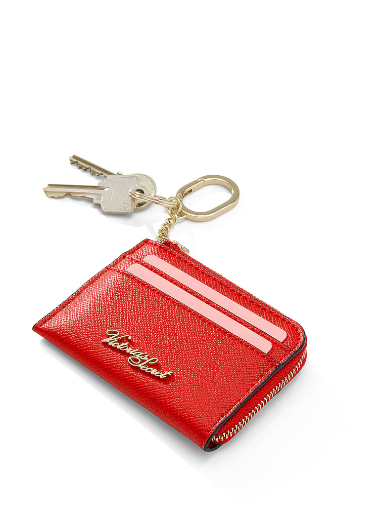 Victoria's Secret, Victoria's Secret Classic Card Case Keychain, Lipstick, onModelBack, 2 of 3