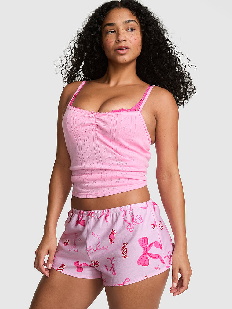 Buy 24/7 Lounge Modal Lace-Trim Micro Shorts, Black - Order Pajama