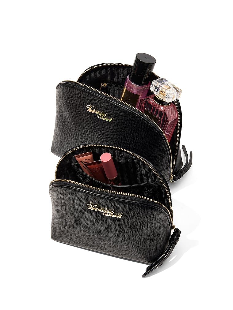 Luxe 2-Piece Clamshell Pouch Set